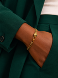 Gold Serpent Link Bracelet