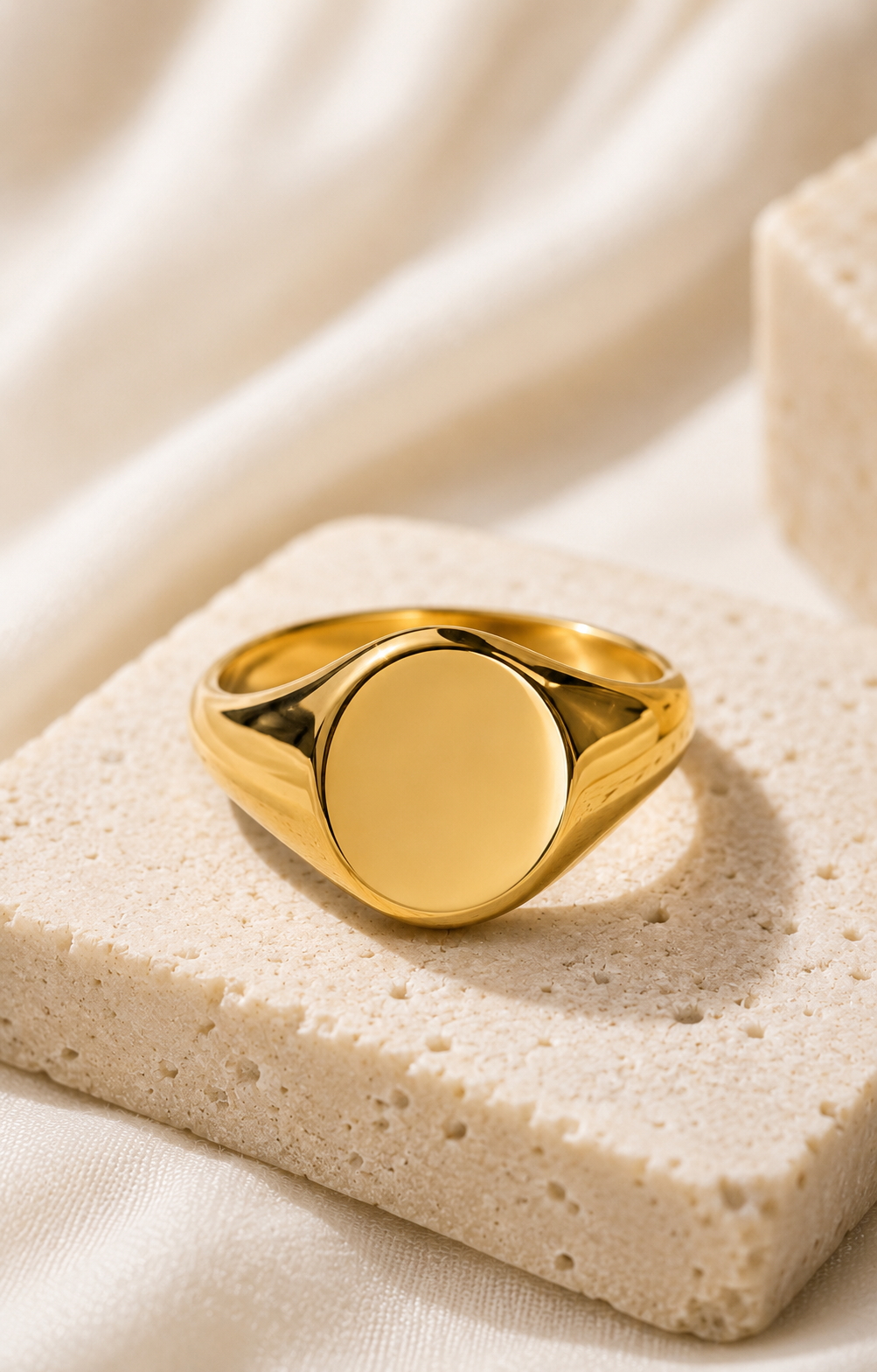 Atlas Gold Signet Ring