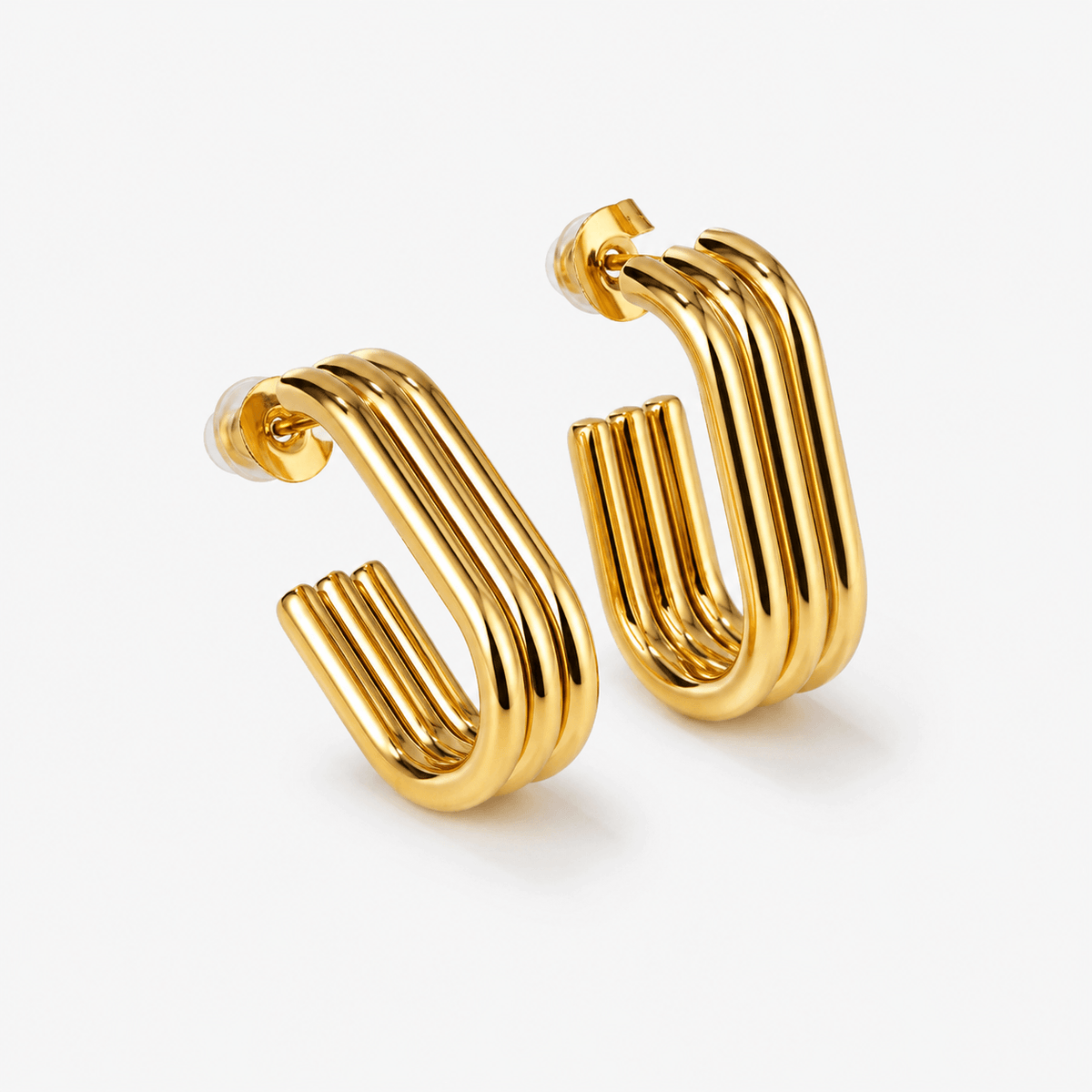 Aurelia Triple Hoop Earrings